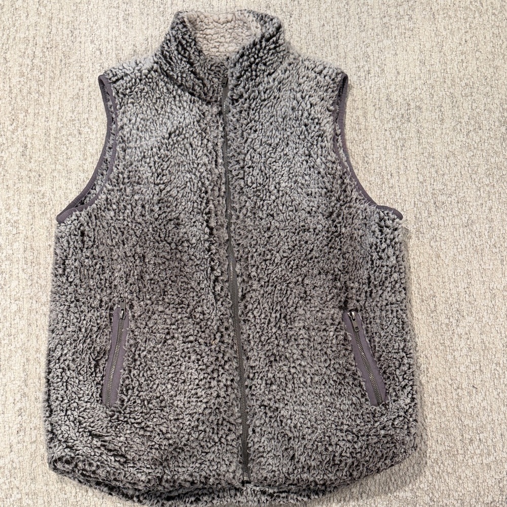 Thread & Supply Gray Sherpa Vest